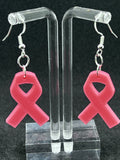 Pink Ribbon Earrings
