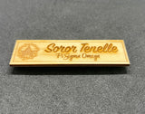 Custom Wooden Greek Organization Name Badge