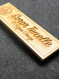 Custom Wooden Greek Organization Name Badge