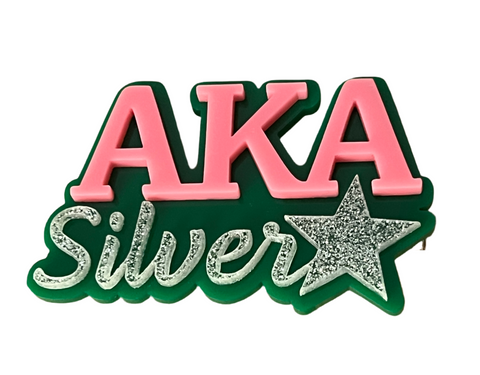 Pink and Green AKA Silver Star Badge