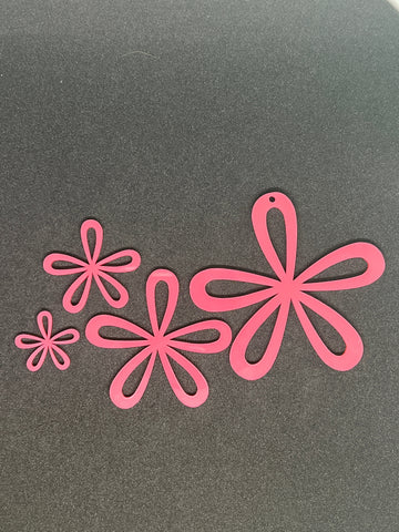 Pink Floral Cutouts