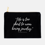 TCB Jewelry Quote Cosmetic Bag