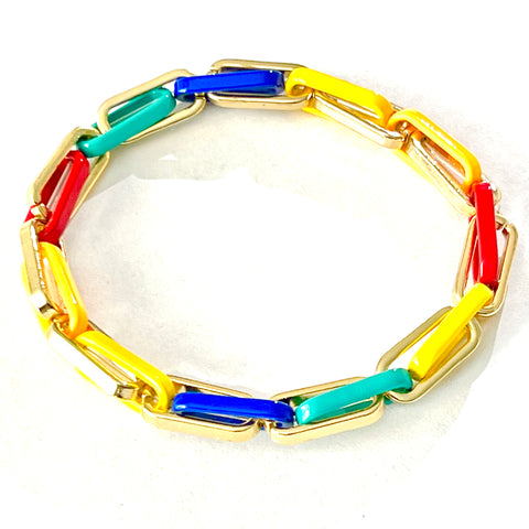 Rectangle Rainbow Bracelet